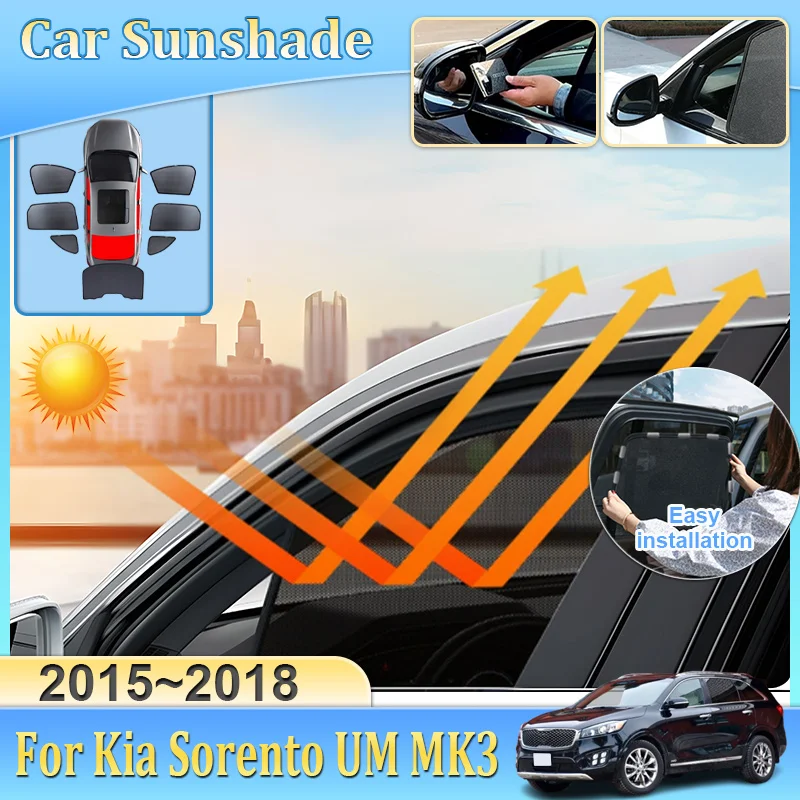 Car Mesh Sunshade For Kia Sorento UM MK3 2015 2016 2017 2018 Visor Mesh Heat Insulation Windshield Frame Curtain Car Accessories
Car Mesh Sunshade For Kia Sorento UM MK3 2015 2016 2017 2018 Visor Mesh Heat Insulation Windshield Frame Curtain Car Accessories