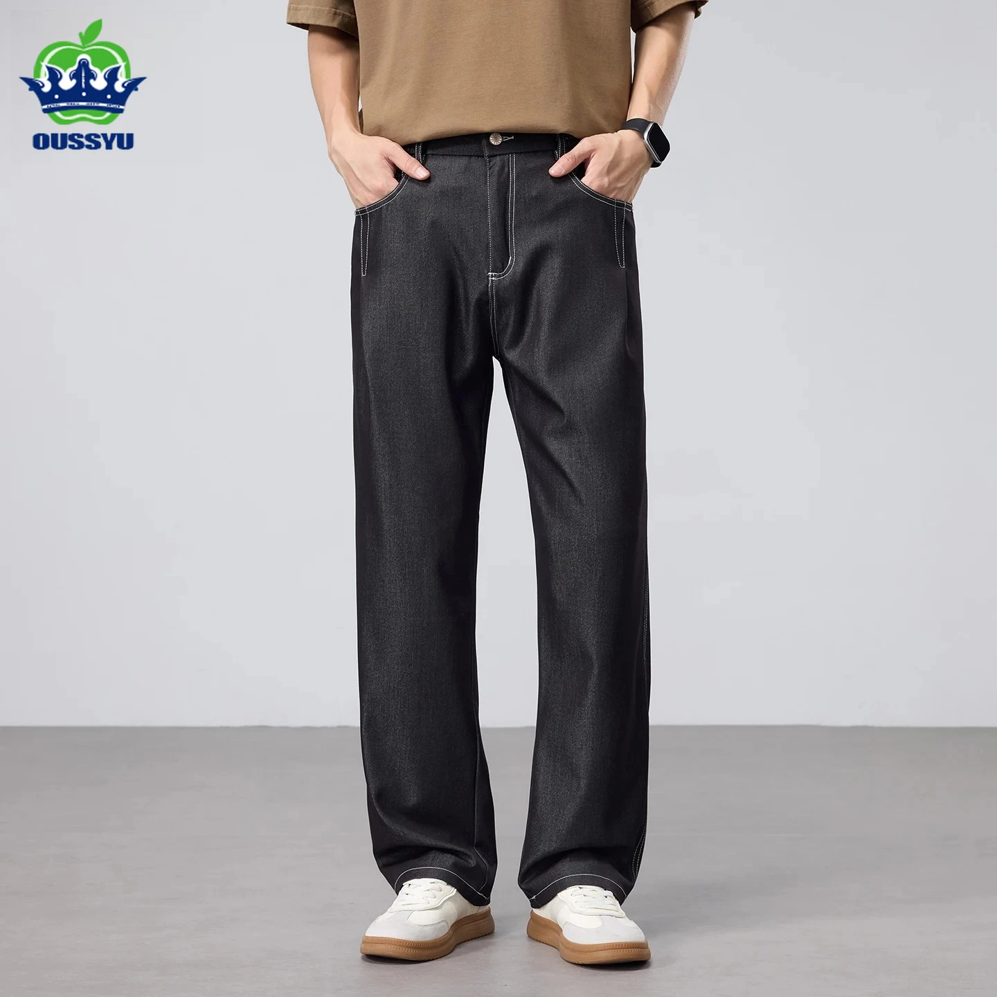 Luxury Experience Original Color Jeans Man Summer Baggy Wide Leg Business Korean Y2K Elastic Waist Spandex Trousers Men Premium
Luxury Experience Original Color Jeans Man Summer Baggy Wide Leg Business Korean Y2K Elastic Waist Spandex Trousers Men Premium