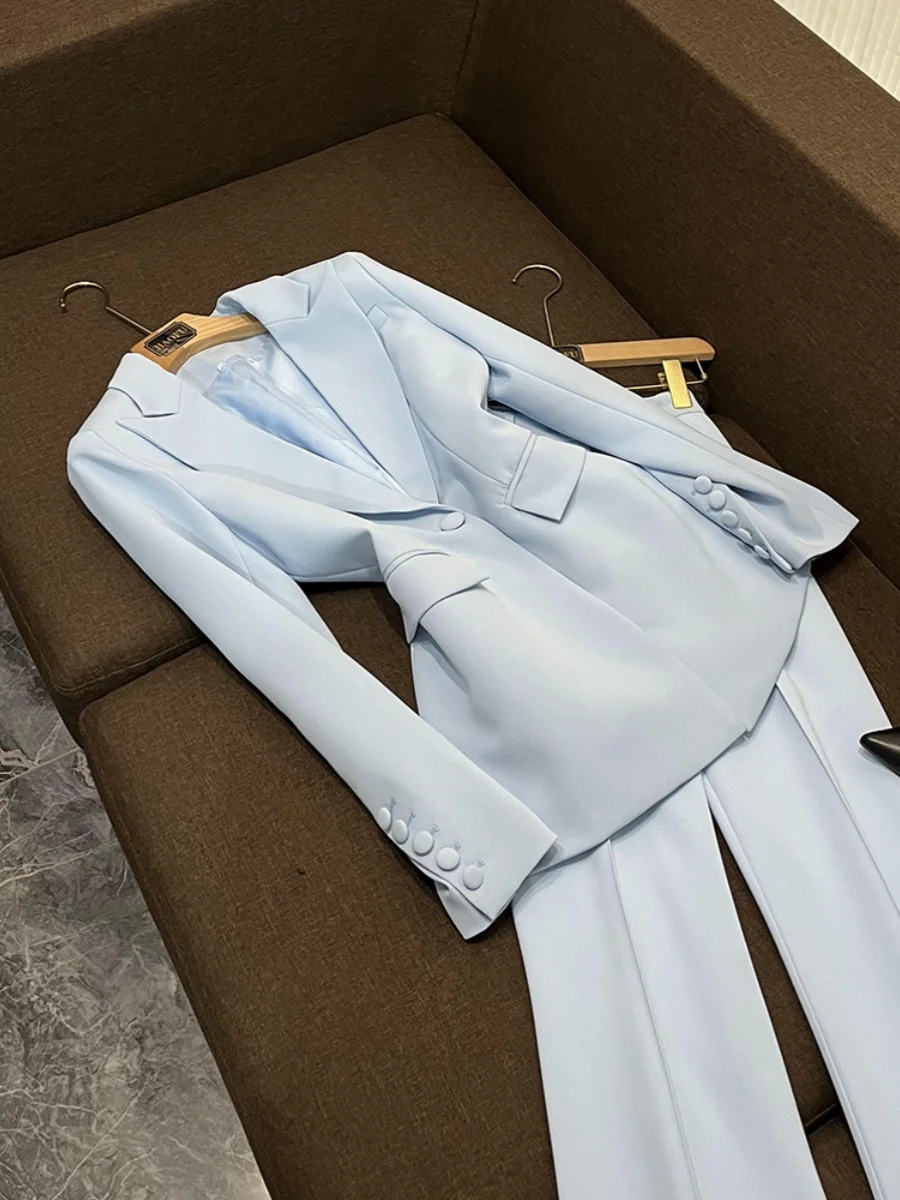 Faionable One-Button Suit And Trouser Set Workwear orm Two-Piece Set A6370 Sli Ensemble for Women Ages 25-35
Faionable One-Button Suit And Trouser Set Workwear orm Two-Piece Set A6370 Sli Ensemble for Women Ages 25-35