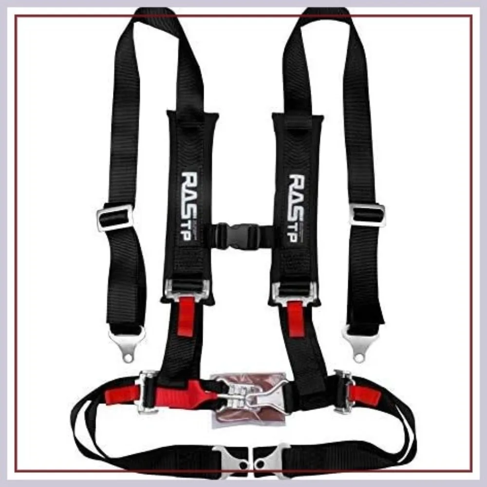 4 Point Safety Harness Set with Ultra Comfort Heavy Duty Shoulder Pads, Black, Pack of 1
4 Point Safety Harness Set with Ultra Comfort Heavy Duty Shoulder Pads, Black, Pack of 1