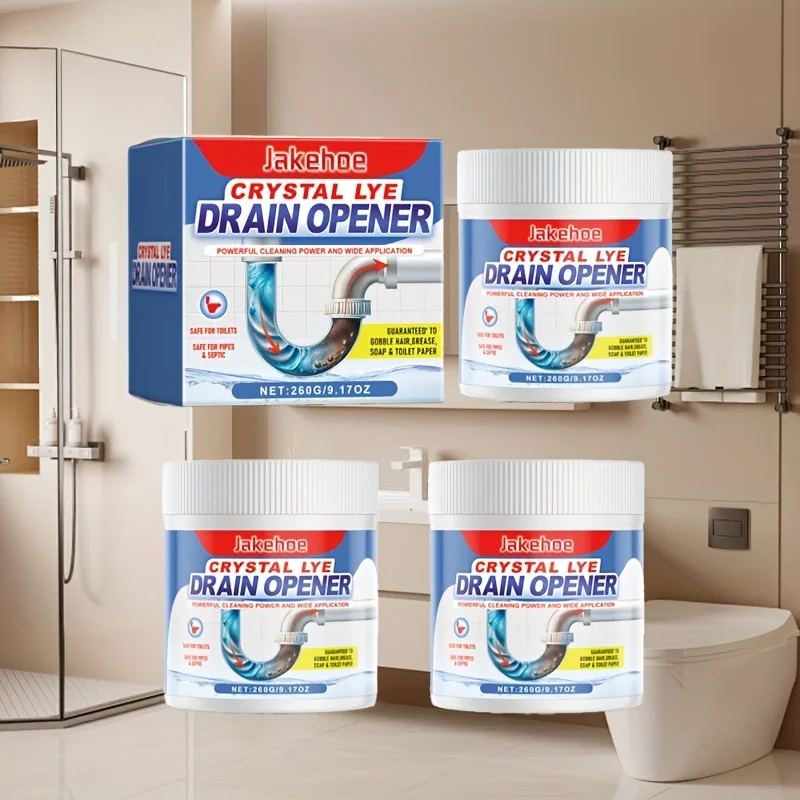 3pcs Sewer Unclogging Powder - Drain Cleaner for Kitchen, Bathroom & Toilet, Dissolves Hair & Grease, Removes Blockages & Scale
3pcs Sewer Unclogging Powder - Drain Cleaner for Kitchen, Bathroom & Toilet, Dissolves Hair & Grease, Removes Blockages & Scale