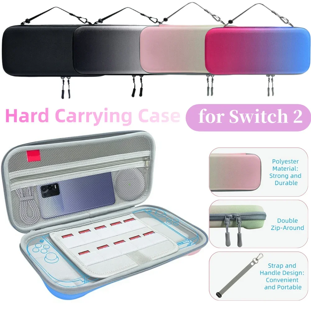 Carrying Case Shockproof Portable Storage Bag Anti-scratch Protective Travel Case Storage Case for Nintendo for Switch 2
Carrying Case Shockproof Portable Storage Bag Anti-scratch Protective Travel Case Storage Case for Nintendo for Switch 2