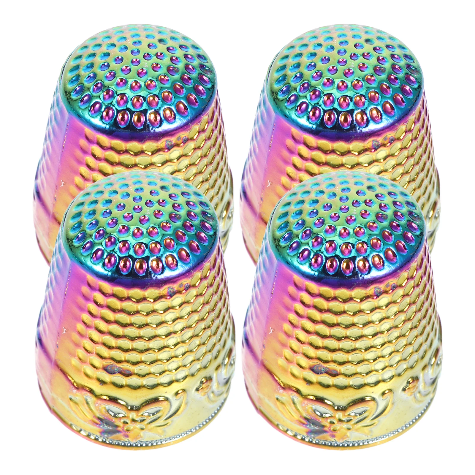 4pcs Metal Thimbles Thickened Copper Finger Protectors For Hand Sewing Quilting Knitting Needlework Craft Diy Tools Antislip
4pcs Metal Thimbles Thickened Copper Finger Protectors For Hand Sewing Quilting Knitting Needlework Craft Diy Tools Antislip