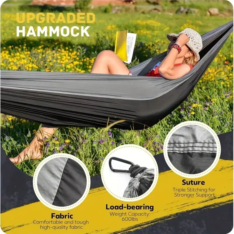 Outdoor Camping Hammock Portable Hammock with Tree Straps Lightweight Nylon Parachute Hammock for Travel Hiking Beach
Outdoor Camping Hammock Portable Hammock with Tree Straps Lightweight Nylon Parachute Hammock for Travel Hiking Beach