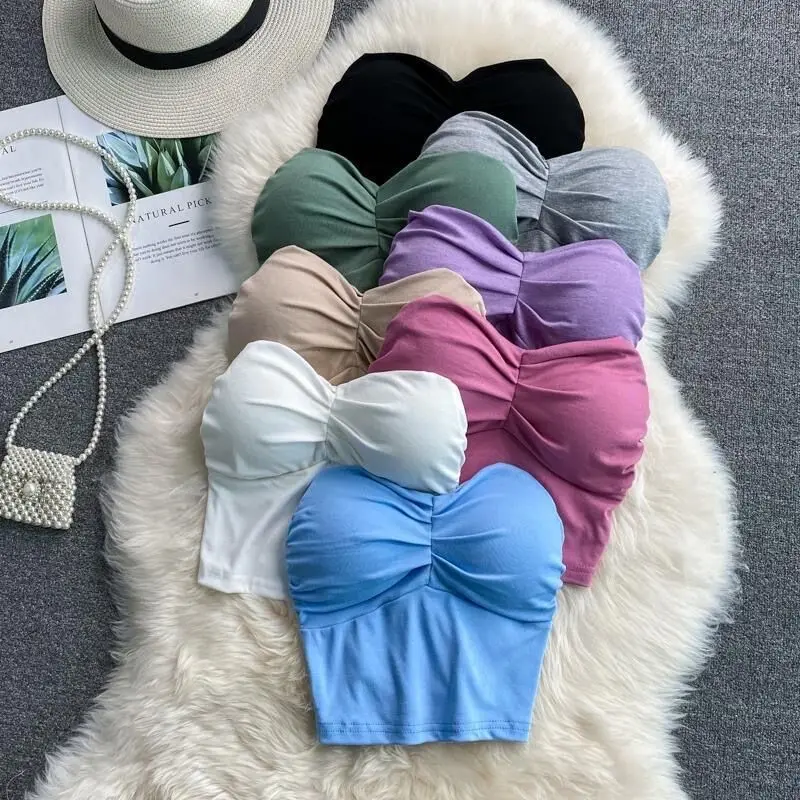 Women's Intimates Underwear New vest Tube Tops for women in summer sexy and hot girl wrapped chest strapless chest cushion bra
Women's Intimates Underwear New vest Tube Tops for women in summer sexy and hot girl wrapped chest strapless chest cushion bra