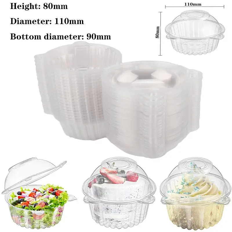 25/50/100 pcs Hot sale disposable transparent plastic single cup cake box muffin dome food plastic box cathead cake box
25/50/100 pcs Hot sale disposable transparent plastic single cup cake box muffin dome food plastic box cathead cake box