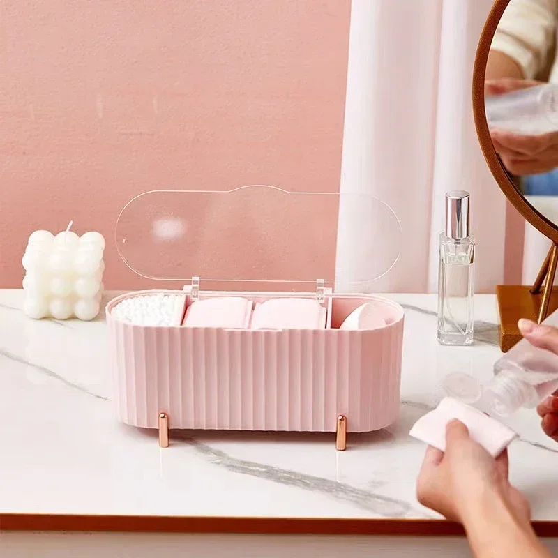 Desktop Makeup Brushes Transparent Cotton Pads Beauty Egg Organizer Cosmetic Organizer Cotton Swabs Storage Case
Desktop Makeup Brushes Transparent Cotton Pads Beauty Egg Organizer Cosmetic Organizer Cotton Swabs Storage Case