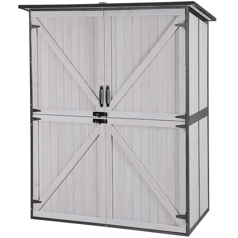 Outdoor Storage Shed Upgraded with Strong Metal Frame Garden Tool Shed Storage House Cabinet with Adjustable Shelfs, Customized
Outdoor Storage Shed Upgraded with Strong Metal Frame Garden Tool Shed Storage House Cabinet with Adjustable Shelfs, Customized