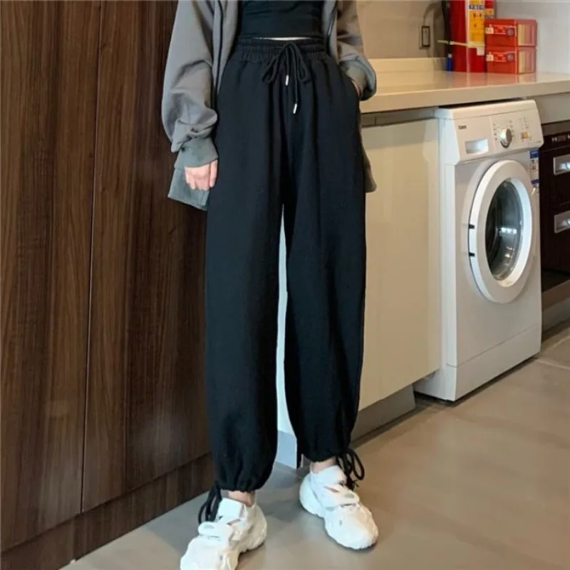 Women Autumn Winter Korean Simplicity Solid Color Loose High Waist Appear Thin Wide Leg Ladies Casual All-match Fleece Straight
Women Autumn Winter Korean Simplicity Solid Color Loose High Waist Appear Thin Wide Leg Ladies Casual All-match Fleece Straight