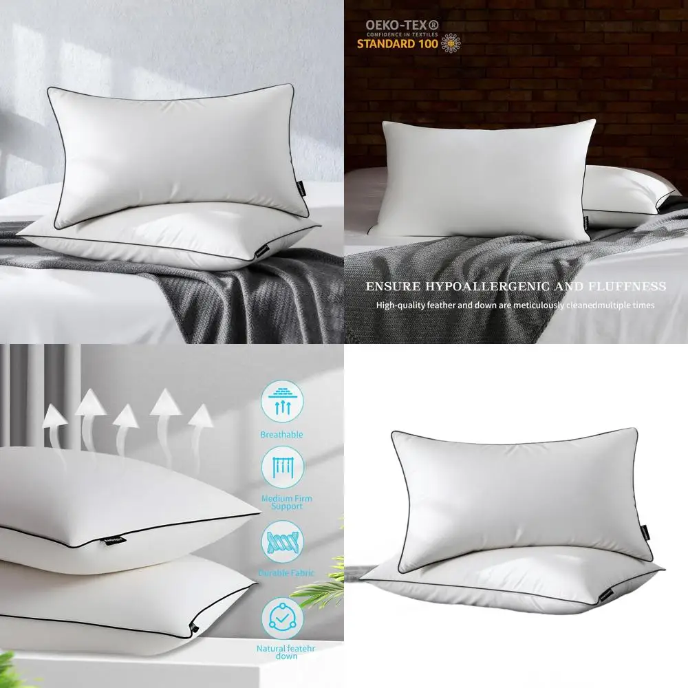 Комплект из 2 подушек King Size, 100% хлопок, роскошное качество, как в отеле, средней жесткости, для сна на боку и на спине, 20 x 36 дюймов.
Комплект из 2 подушек King Size, 100% хлопок, роскошное качество, как в отеле, средней жесткости, для сна на боку и на спине, 20 x 36 дюймов.