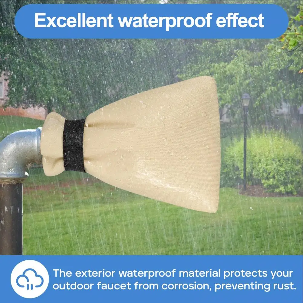 3Pcs 19*14cm Winter Outdoor Faucet Cover Waterproof Oxford Cloth Reusable Garden Lawn Hose Bib Outside Faucet Freeze Protection
3Pcs 19*14cm Winter Outdoor Faucet Cover Waterproof Oxford Cloth Reusable Garden Lawn Hose Bib Outside Faucet Freeze Protection