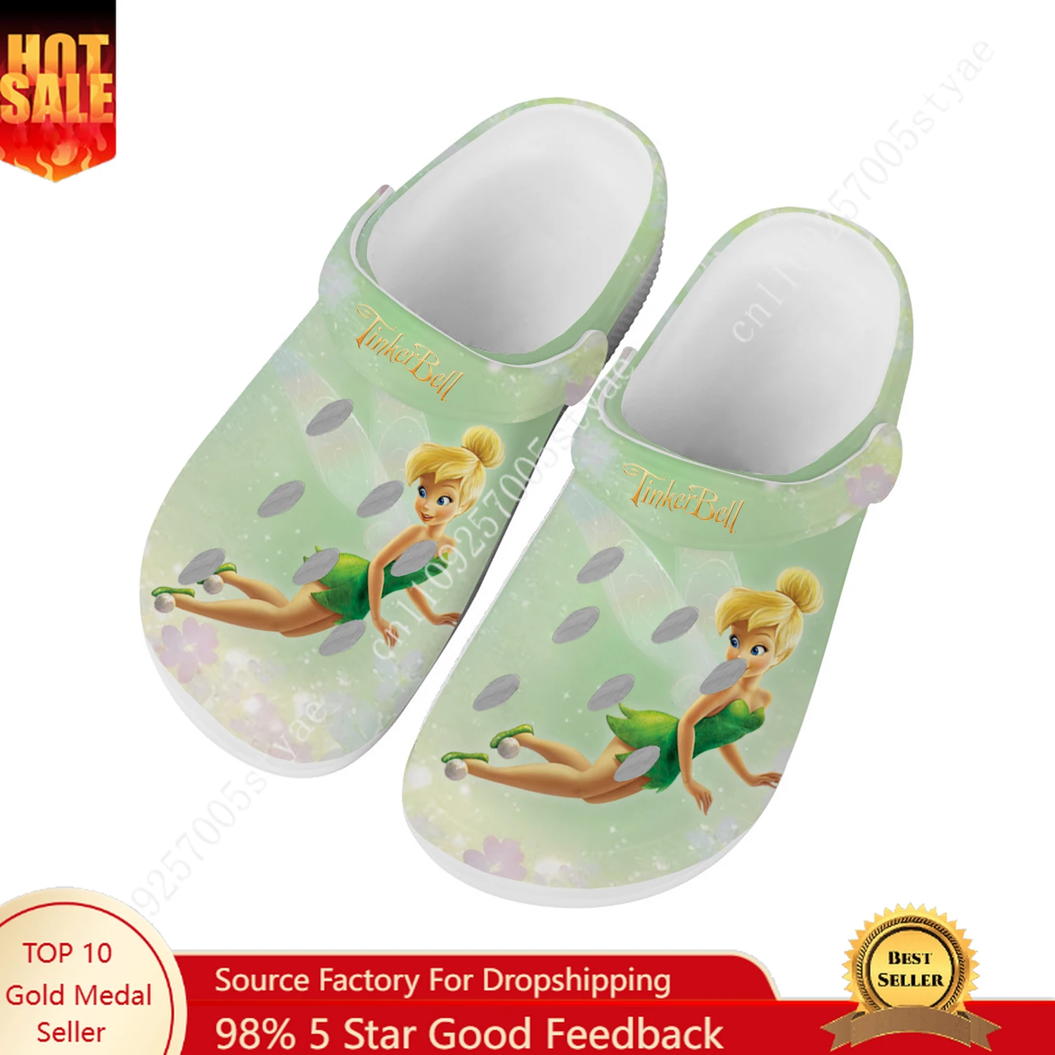 Disney Tinker Bell Water Shoes Men Women Comfortable Fashion Home Garden Clogs Customizd Sandals Beach Breathable Hole Slippers
Disney Tinker Bell Water Shoes Men Women Comfortable Fashion Home Garden Clogs Customizd Sandals Beach Breathable Hole Slippers