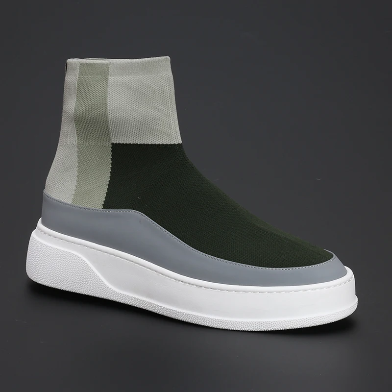 Chao brand men's shoes fly woven mesh cloth high top color matching socks shoes thick bottom mesh breathable casual shoes
Chao brand men's shoes fly woven mesh cloth high top color matching socks shoes thick bottom mesh breathable casual shoes