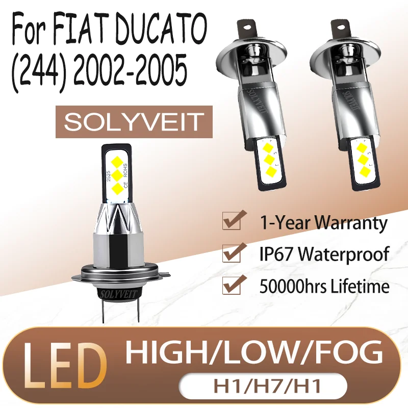 Long-Lasting Shockproof No Tools Needed reliable H1 H7 H1 HIGH LOW FOG LED HEADLIGHTS For FIAT DUCATO (244) 2002 2003 2004 2005
Long-Lasting Shockproof No Tools Needed reliable H1 H7 H1 HIGH LOW FOG LED HEADLIGHTS For FIAT DUCATO (244) 2002 2003 2004 2005