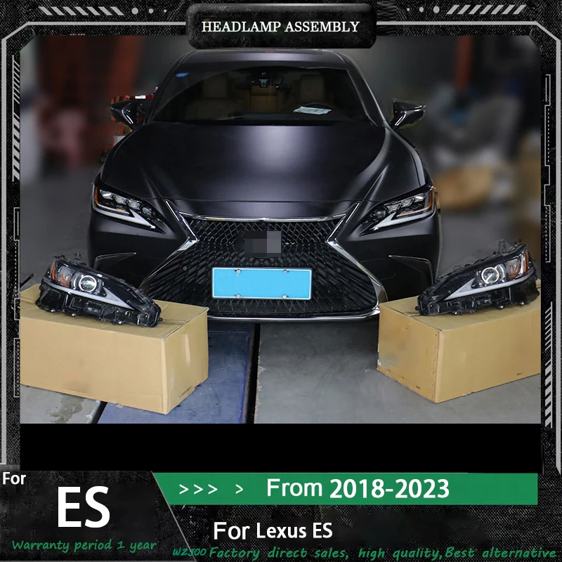 Автомобильные фары для Lexus ES350 ES200 2018-2023, полностью светодиодные фары нового стиля в сборе, обновленный комплект аксессуаров для линз проектора
Автомобильные фары для Lexus ES350 ES200 2018-2023, полностью светодиодные фары нового стиля в сборе, обновленный комплект аксессуаров для линз проектора