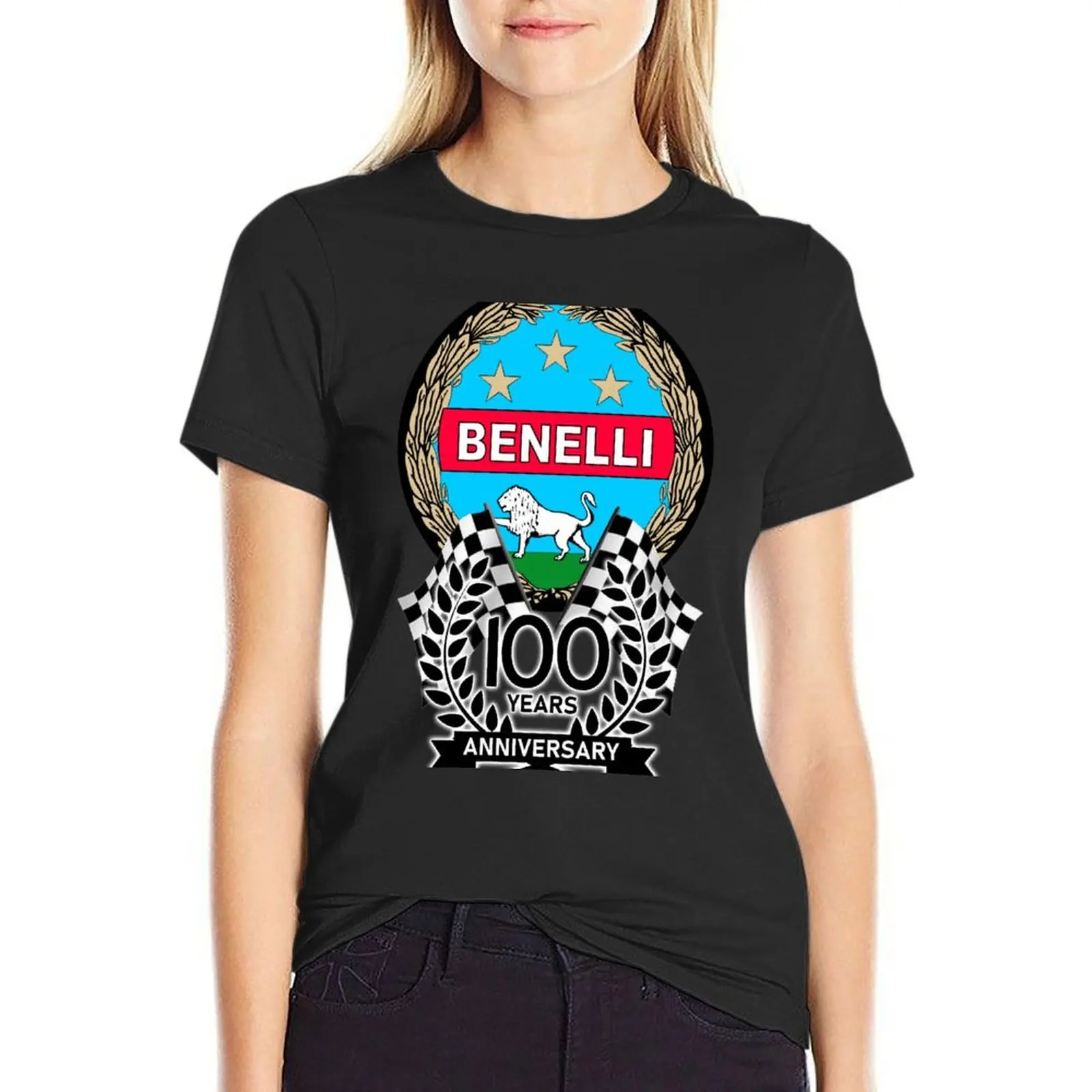 Vintage Benelli Logo 100th Anniversary Celebration T-Shirt shirts graphic tees Short sleeve tee summer tops tshirts woman
Vintage Benelli Logo 100th Anniversary Celebration T-Shirt shirts graphic tees Short sleeve tee summer tops tshirts woman