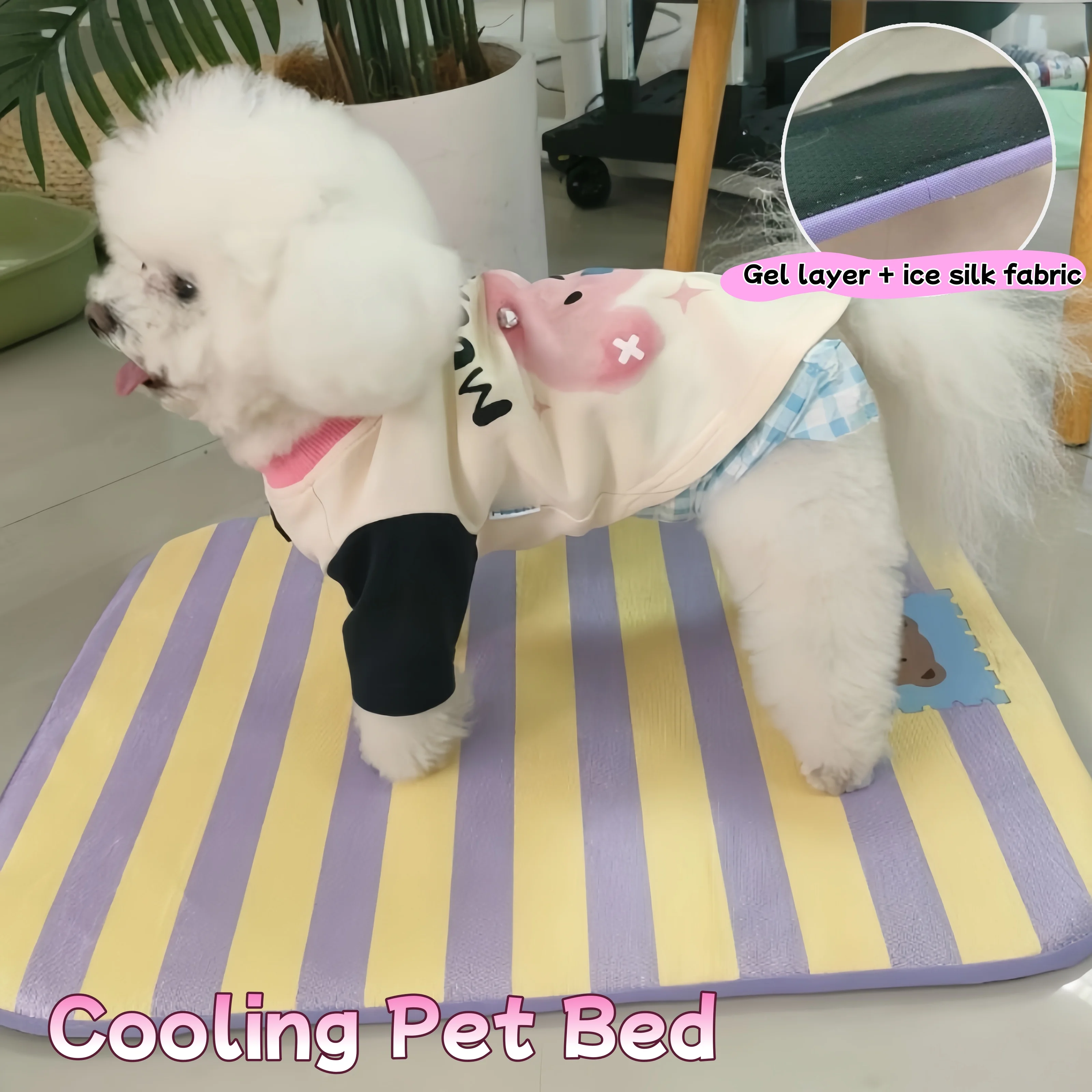 Cooling Pet Bed for Dogs Cats Ice Silk Mat with Gel, Breathable Soft Anti-slip Perfect for Hot Summer Portable Pet Supplies
Cooling Pet Bed for Dogs Cats Ice Silk Mat with Gel, Breathable Soft Anti-slip Perfect for Hot Summer Portable Pet Supplies