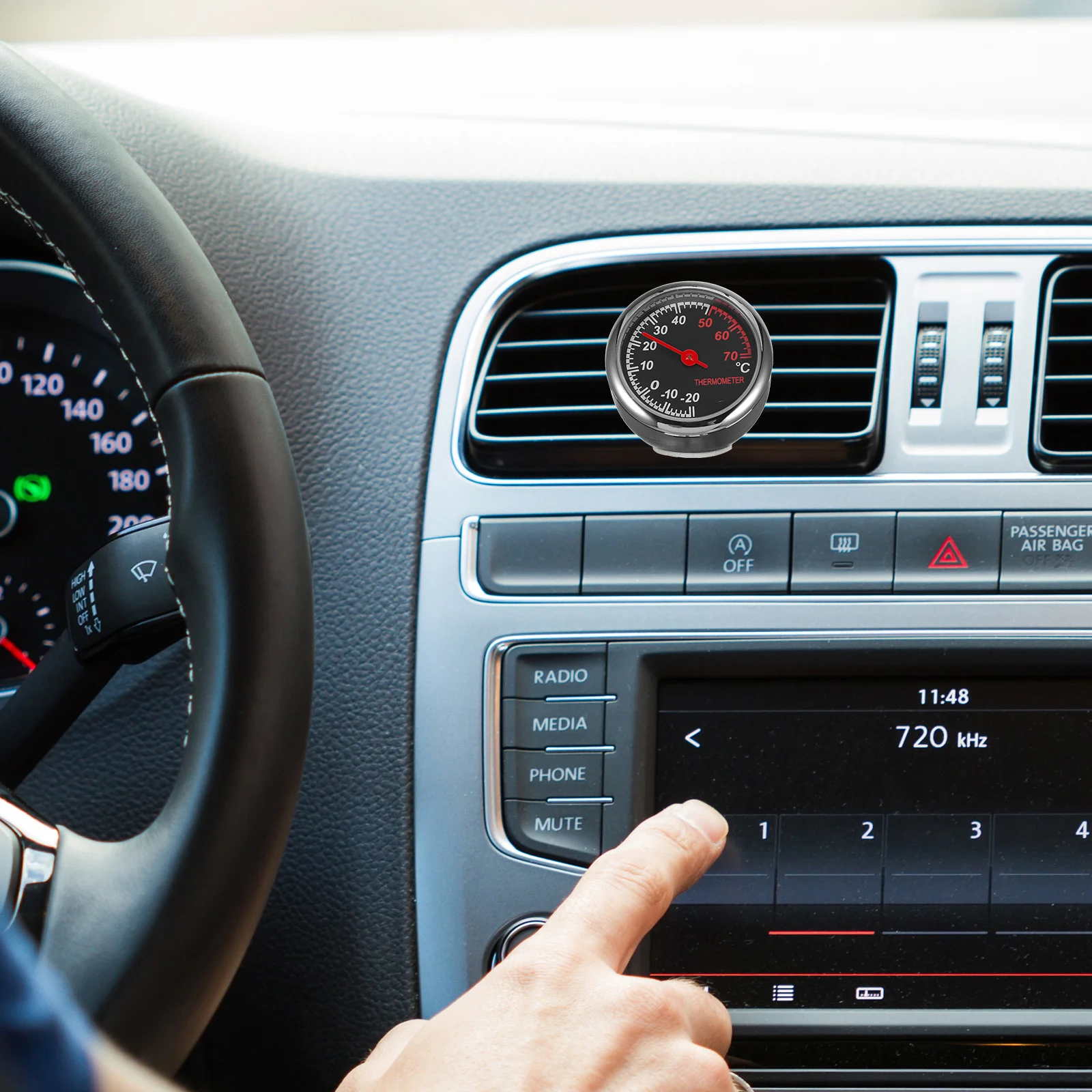 Thermometer Mechanical Dashboard Decorations Waterproof Dust Resistant Anti Rust Corrosion Resistant Backlit Easy Install 
Thermometer Mechanical Dashboard Decorations Waterproof Dust Resistant Anti Rust Corrosion Resistant Backlit Easy Install