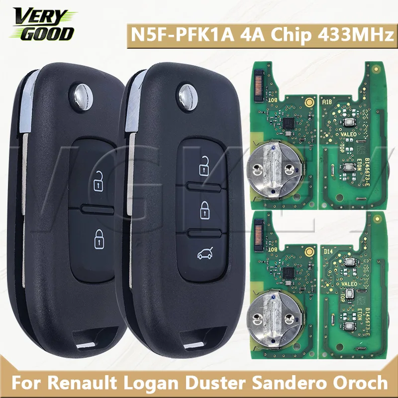 VG Original PCB For Renault Logan Duster Sandero Oroch FCCID:N5F-PFK1A 4A Chip 433MHz Car Remote Key 3248A-RFK1A Or PCB
VG Original PCB For Renault Logan Duster Sandero Oroch FCCID:N5F-PFK1A 4A Chip 433MHz Car Remote Key 3248A-RFK1A Or PCB