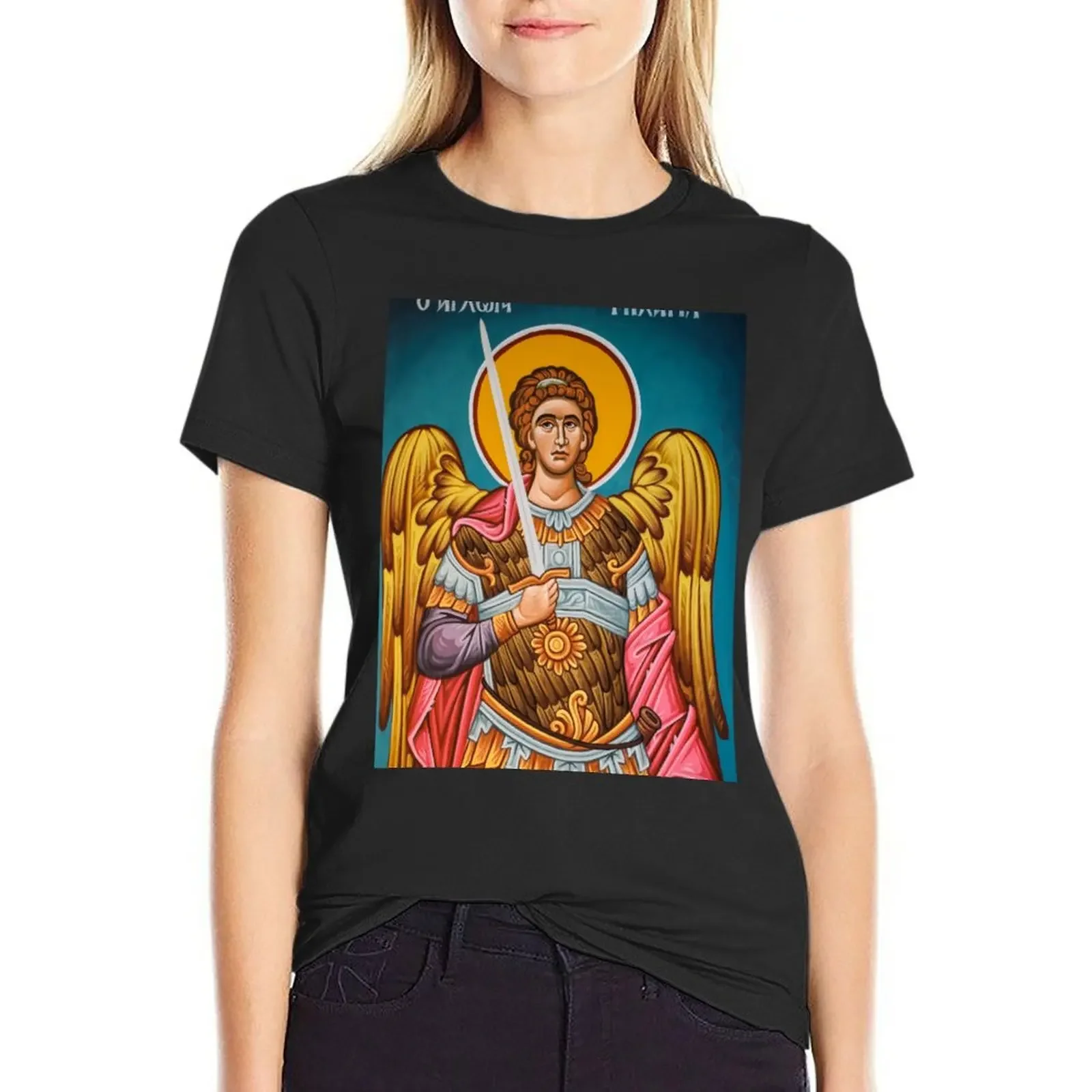 Archangel Michael T-Shirt cute clothes plus size tops cute tops cute t-shirts for Women
Archangel Michael T-Shirt cute clothes plus size tops cute tops cute t-shirts for Women