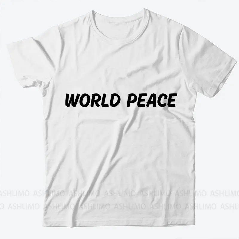 Short Sleeve Casual Ladies Fashion Female Graphic Tee Women World Peace Print Summer T Clothing T-shirts
Short Sleeve Casual Ladies Fashion Female Graphic Tee Women World Peace Print Summer T Clothing T-shirts