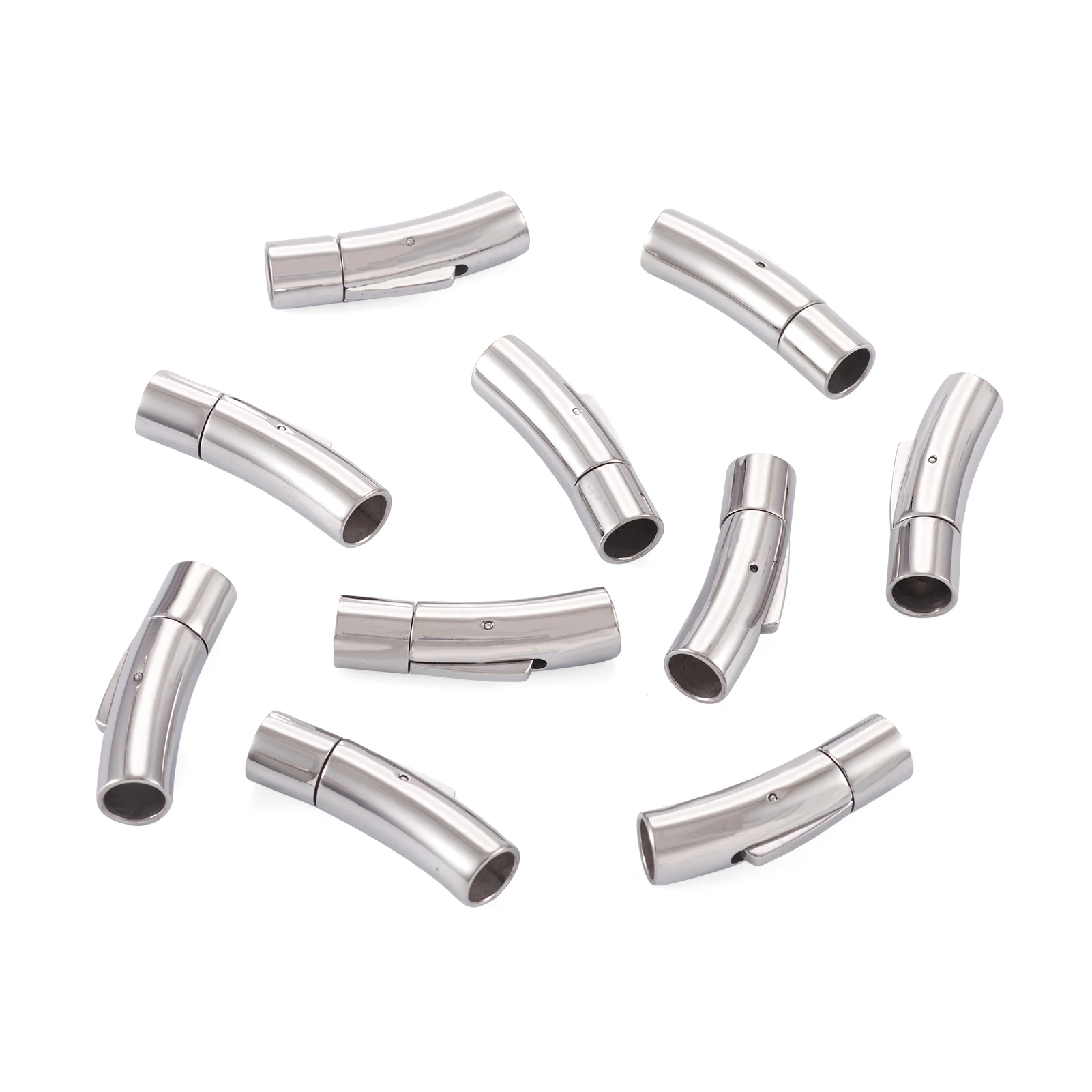 10~20Sets Stainless Steel Bayonet Clasp 3/4/5/6mm Hole Push Lock DIY Leather Bracelet Snap Clasps For Jewelry Making Accessories
10~20Sets Stainless Steel Bayonet Clasp 3/4/5/6mm Hole Push Lock DIY Leather Bracelet Snap Clasps For Jewelry Making Accessories