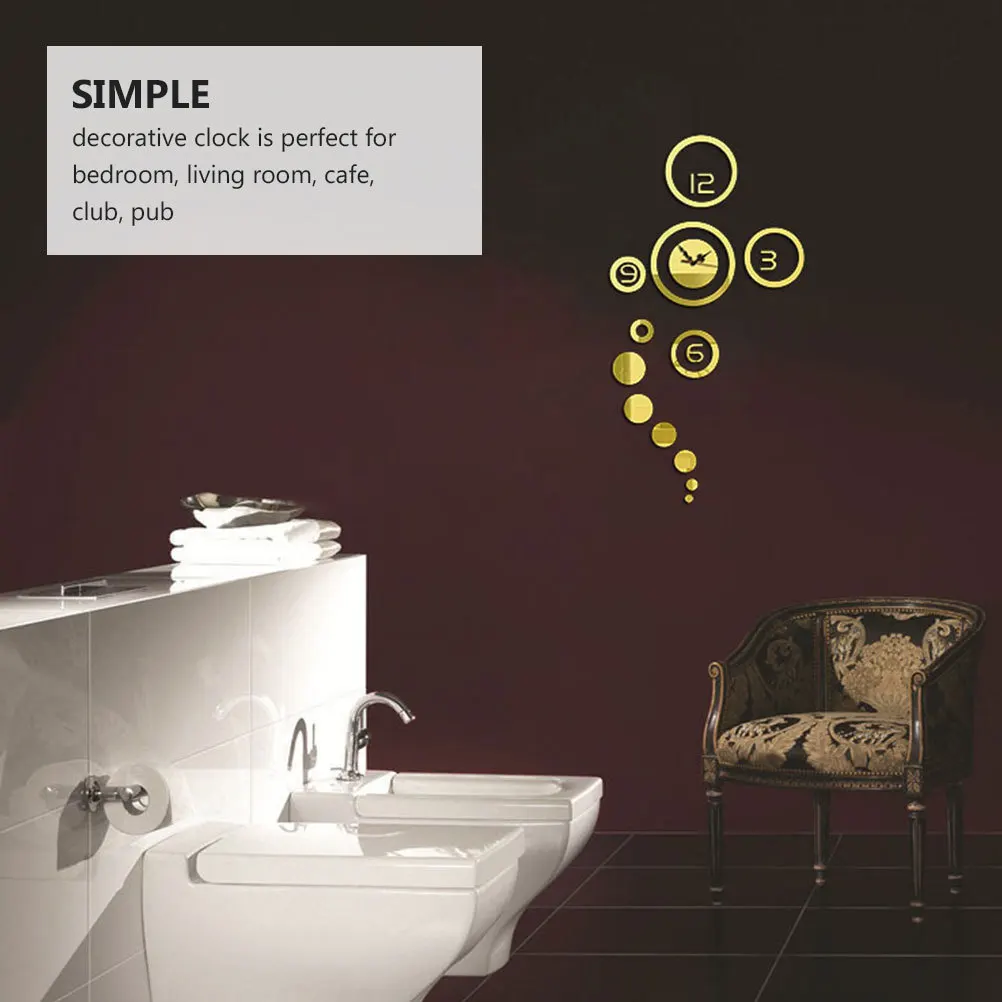 Unique Mirror Wall Clock Elegant Wall Decorative Clock Perfect Home Decoration for Living Room Bedroom Cafe Pub Club
Unique Mirror Wall Clock Elegant Wall Decorative Clock Perfect Home Decoration for Living Room Bedroom Cafe Pub Club