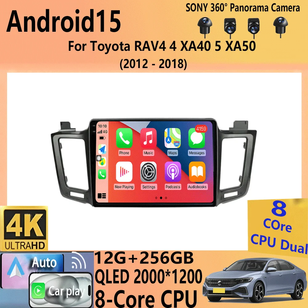 Автомобильное радио Android 15 для Toyota RAV4 4 XA40 5 XA50 2012-2018 Мультимедийный видеоплеер Навигация Стерео GPS
Автомобильное радио Android 15 для Toyota RAV4 4 XA40 5 XA50 2012-2018 Мультимедийный видеоплеер Навигация Стерео GPS