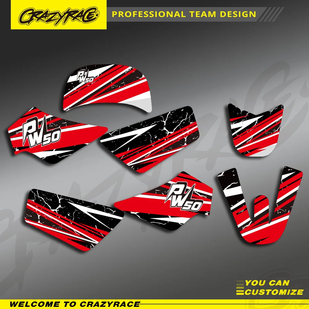 CRAZYRACE новая командная мотоциклетная графическая наклейка для Yamaha PW50 PW 50, PIT ВСЕ ГОДЫ 2024 2023 2022, индивидуальное имя, номер 
CRAZYRACE новая командная мотоциклетная графическая наклейка для Yamaha PW50 PW 50, PIT ВСЕ ГОДЫ 2024 2023 2022, индивидуальное имя, номер