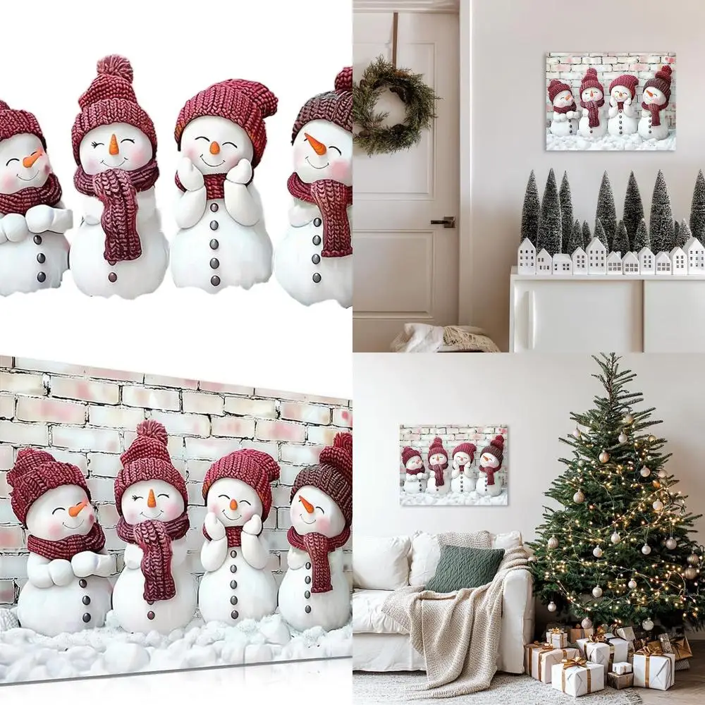 Настенное искусство с красно-белым снеговиком в рамке 32x24 дюйма — 4 очаровательных мультяшных снеговика для рождественского декора
Настенное искусство с красно-белым снеговиком в рамке 32x24 дюйма — 4 очаровательных мультяшных снеговика для рождественского декора