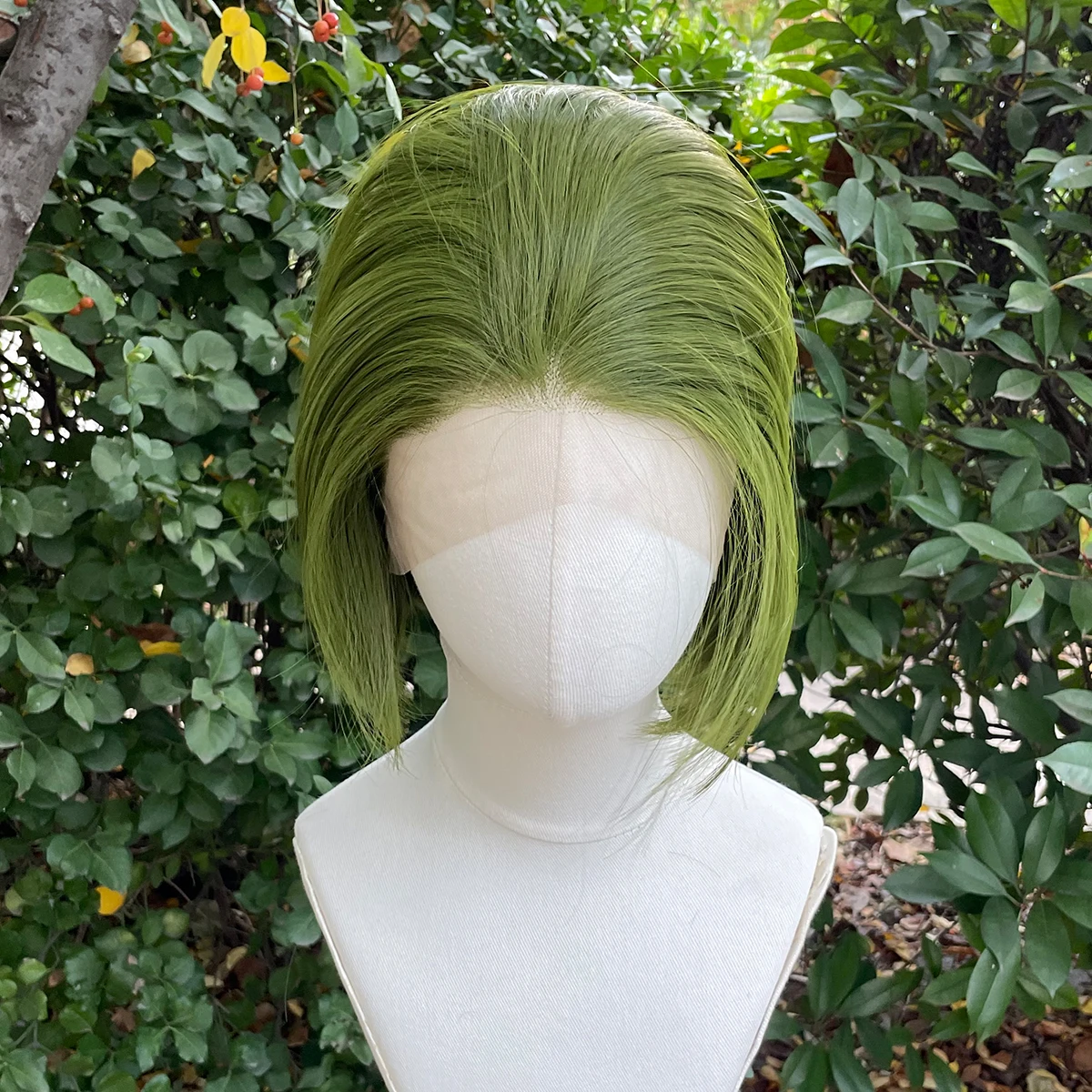 Green Color Short Bob 13X4 Synthetic Lace Front Wigs for Men Cosplay Halloween Glueless Half Hand Tied Synthetic Wigs for Women
Green Color Short Bob 13X4 Synthetic Lace Front Wigs for Men Cosplay Halloween Glueless Half Hand Tied Synthetic Wigs for Women