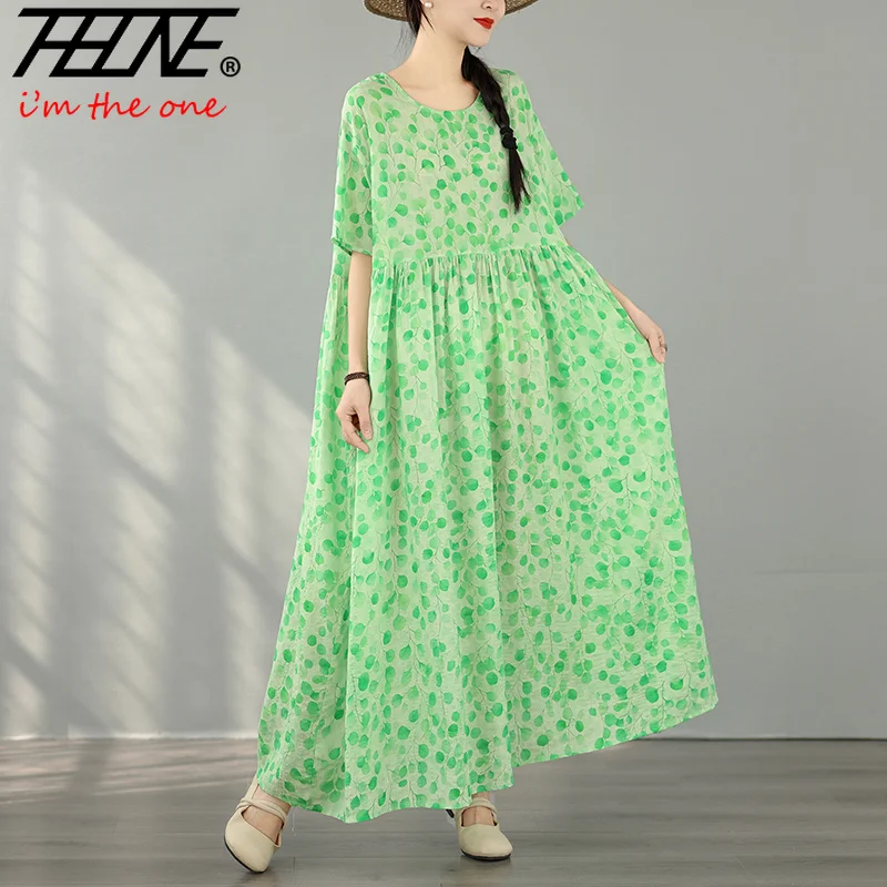 THHONE Indian Dress for Women Summer Plus Size Print Vintage Loose O Neck Long Maxi Prom Bohemian Beach Robe Vestidos Clothes
THHONE Indian Dress for Women Summer Plus Size Print Vintage Loose O Neck Long Maxi Prom Bohemian Beach Robe Vestidos Clothes