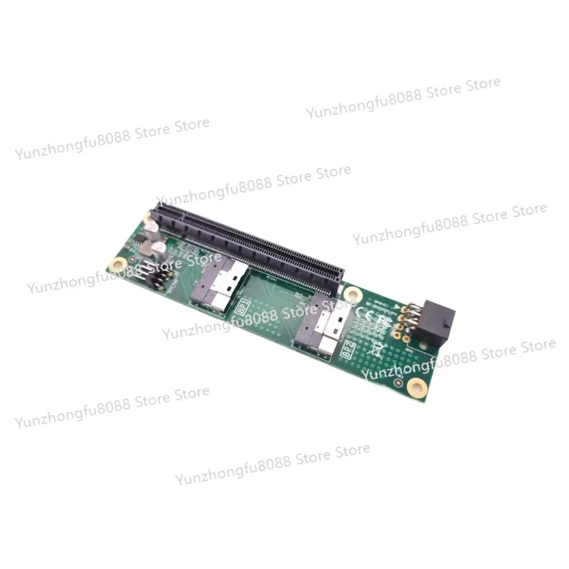 Newly Upgraded PCIe4.0 SFF-8654 Adapter Baseplate, 2 Sets of SFF-8654-8i Access
Newly Upgraded PCIe4.0 SFF-8654 Adapter Baseplate, 2 Sets of SFF-8654-8i Access