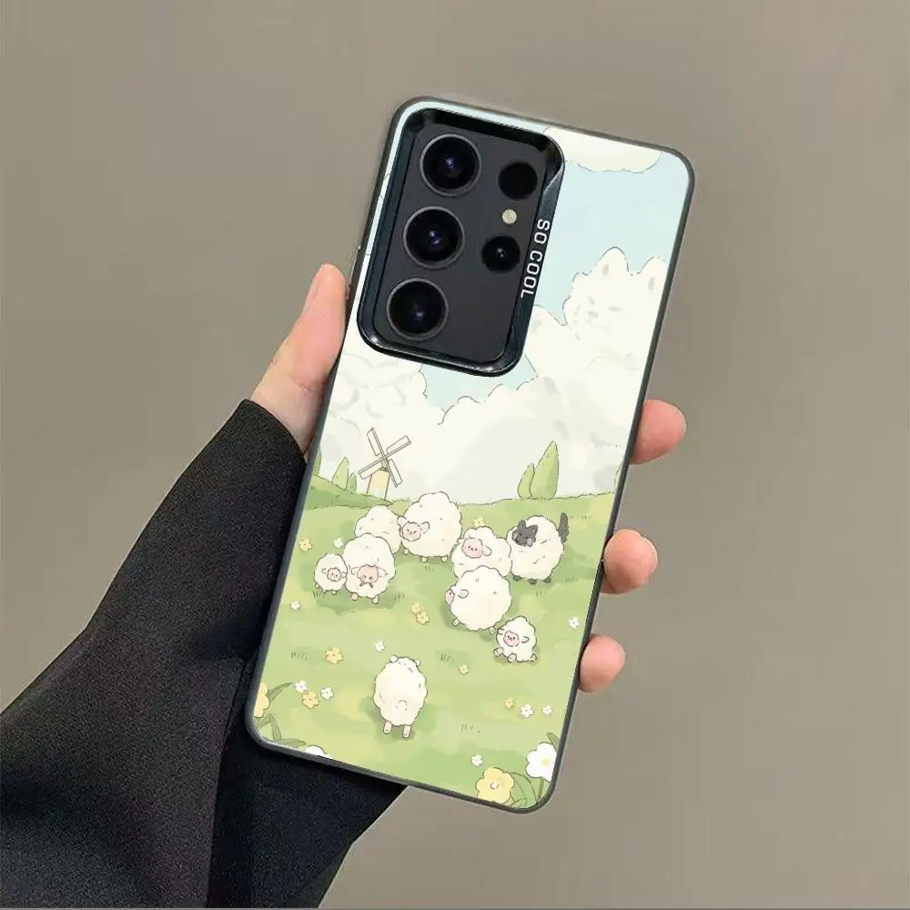 Lovely sheep case for Galaxy S25 S24 S23 S22 S21 S20 Ultra/ FE/Plus shock-proof rear cover anti-fingerprint 
Lovely sheep case for Galaxy S25 S24 S23 S22 S21 S20 Ultra/ FE/Plus shock-proof rear cover anti-fingerprint