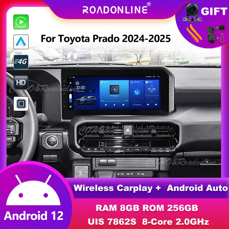 Android audio For Toyota Prado 2024-2025 Android 12 12.3inch 8+256 Car Multimedia Player car intelligent systems
Android audio For Toyota Prado 2024-2025 Android 12 12.3inch 8+256 Car Multimedia Player car intelligent systems
