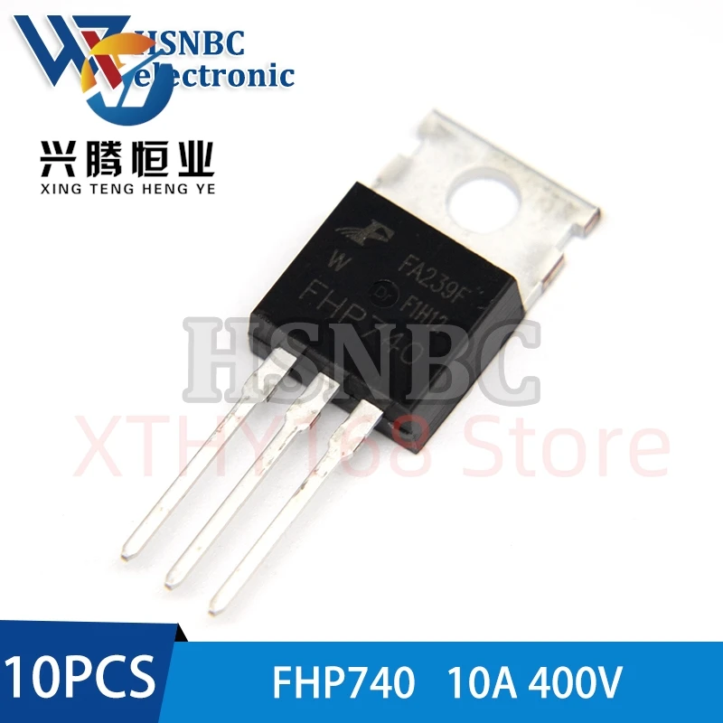 10Pcs/Lot FHP740 FHP740W TO-220 10A 400V N-Channel Power MOSFET Transistor 100% New Original
10Pcs/Lot FHP740 FHP740W TO-220 10A 400V N-Channel Power MOSFET Transistor 100% New Original