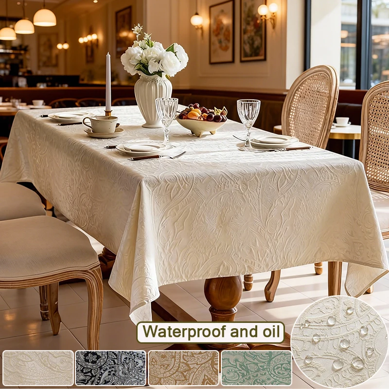 Newest French Retro Waterproof and Oil Resistant Rectangle Tablecloth,Wipeable Fabric Table Cloth Kitchen Dining Dirt-Repellent
Newest French Retro Waterproof and Oil Resistant Rectangle Tablecloth,Wipeable Fabric Table Cloth Kitchen Dining Dirt-Repellent