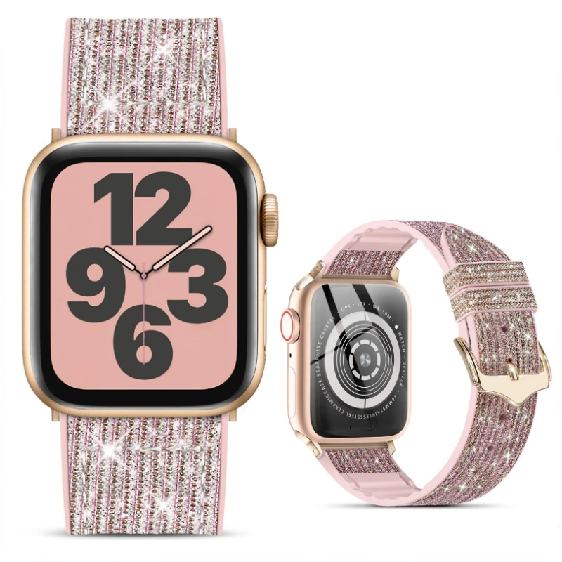 Silicone+Leather Strap For Apple Watch Band 45mm 41mm 44mm 42mm 40mm Women Bracelet Wristband For iWatch Ultra 8 7 6 5 4 SE Belt
Silicone+Leather Strap For Apple Watch Band 45mm 41mm 44mm 42mm 40mm Women Bracelet Wristband For iWatch Ultra 8 7 6 5 4 SE Belt