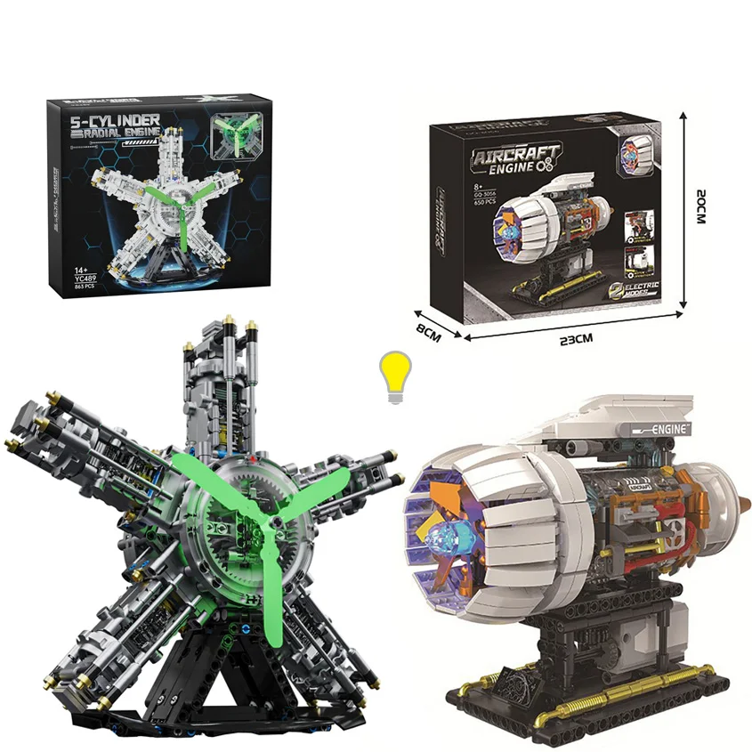 DIY Mechanical Engine Technology Building Blocks With Light Assembling Machine Model MOC Ornaments Small Bricks Toys Adult Gifts
DIY Mechanical Engine Technology Building Blocks With Light Assembling Machine Model MOC Ornaments Small Bricks Toys Adult Gifts