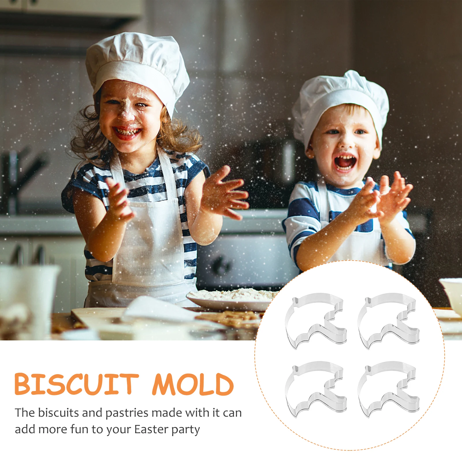 4Pcs Stainless Steel Umbrella-Shaped Baking Mold Non-Stick DIY Cookie Cutter for Chocolate Fondant Craft Easy Demold
4Pcs Stainless Steel Umbrella-Shaped Baking Mold Non-Stick DIY Cookie Cutter for Chocolate Fondant Craft Easy Demold