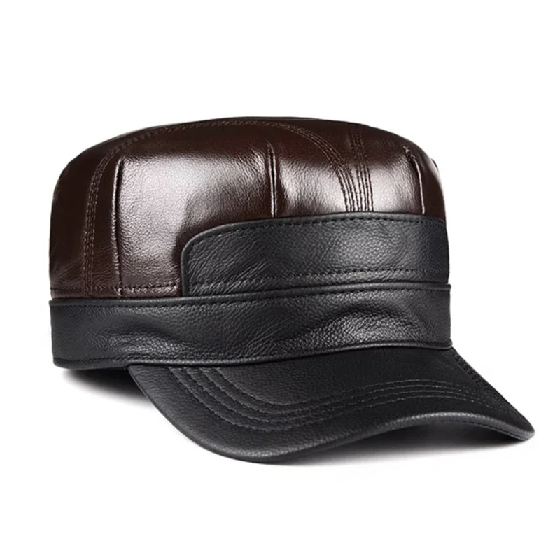 Winter Genuine Leather Cowhide Cap Men's Flat Caps Warm Hat Elegant Man Baseball Cap British Vintage Hat
Winter Genuine Leather Cowhide Cap Men's Flat Caps Warm Hat Elegant Man Baseball Cap British Vintage Hat