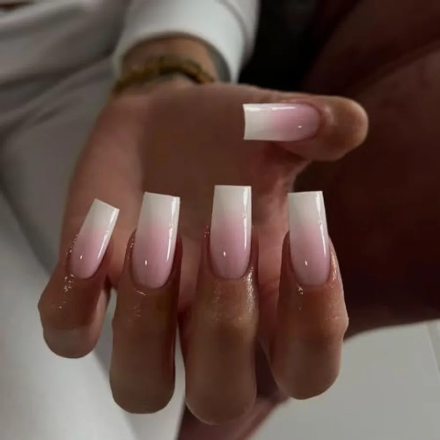Ombre Pink Press on Nails Long Square Shaped Gradient French Fake Nails Press Ons, Natural Gel Square Tips - 24 Pcs Coffin Acry
Ombre Pink Press on Nails Long Square Shaped Gradient French Fake Nails Press Ons, Natural Gel Square Tips - 24 Pcs Coffin Acry