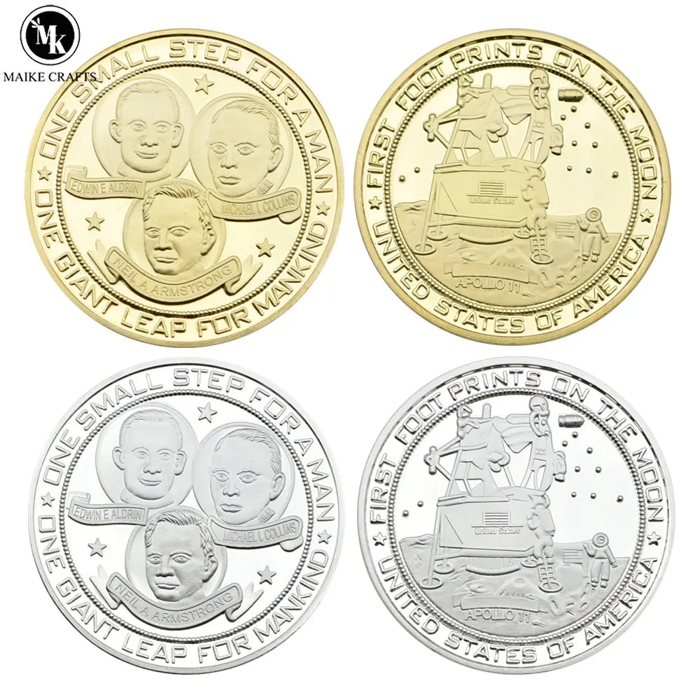 U.S. Moon Landing Coins First Footprints Badges on The Moon Home Decor Coins Collectibles Gifts
U.S. Moon Landing Coins First Footprints Badges on The Moon Home Decor Coins Collectibles Gifts