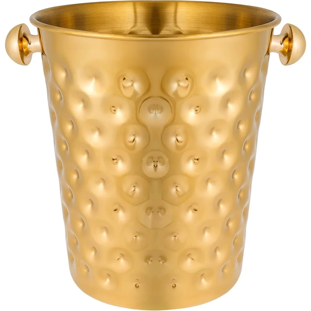 5 Quart Golden Champagne Bucket Hammered Mirror Stainless Steel Ice Bucket Party Wedding Banquet
5 Quart Golden Champagne Bucket Hammered Mirror Stainless Steel Ice Bucket Party Wedding Banquet