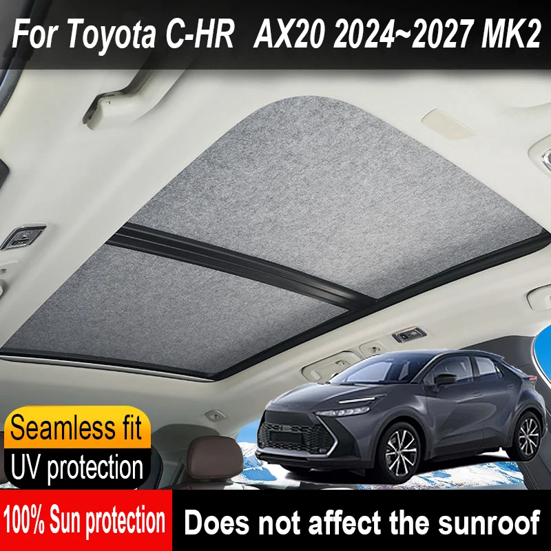 Car Sunroof Insulation Roof Visor For Toyota C-HR 2024~2027 26 Protection Anti-UV Electrostatic Adsorption Sky Curtain Sunshade
Car Sunroof Insulation Roof Visor For Toyota C-HR 2024~2027 26 Protection Anti-UV Electrostatic Adsorption Sky Curtain Sunshade