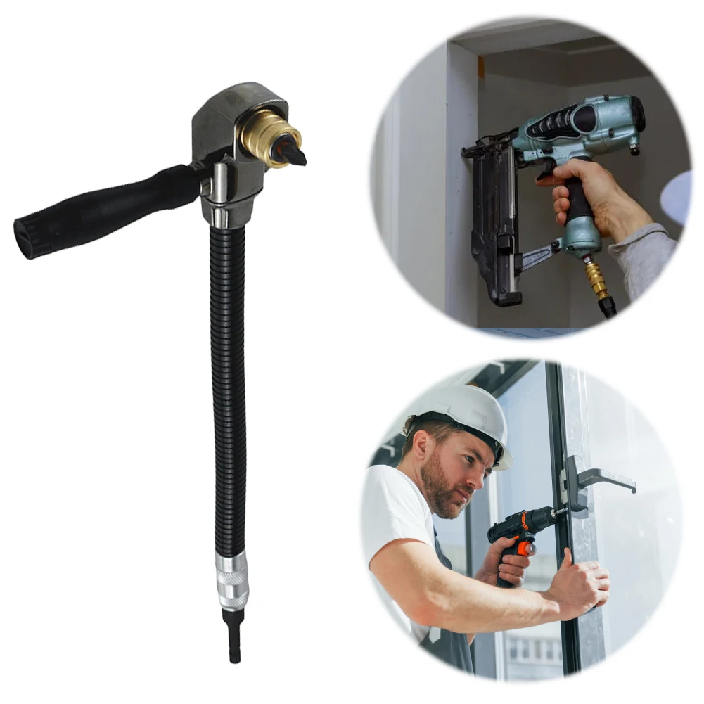 90 Degree Electric Drill Chuck Right Angle Electric Drill Corner Tool Flexible Shaft Extension Rod Drill Screwdriver 
90 Degree Electric Drill Chuck Right Angle Electric Drill Corner Tool Flexible Shaft Extension Rod Drill Screwdriver