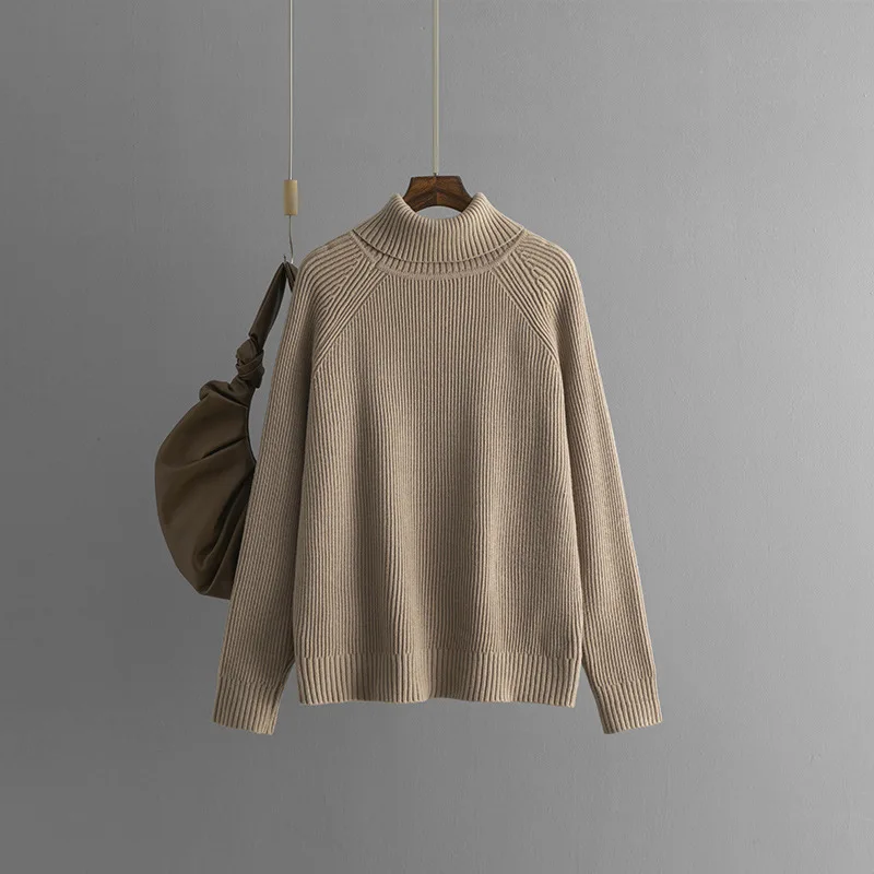 Solid Color Turtleneck Sweater Women 2025 Autumn Winter Thick Loose Pullover Knitted Top Inner Wear
Solid Color Turtleneck Sweater Women 2025 Autumn Winter Thick Loose Pullover Knitted Top Inner Wear
