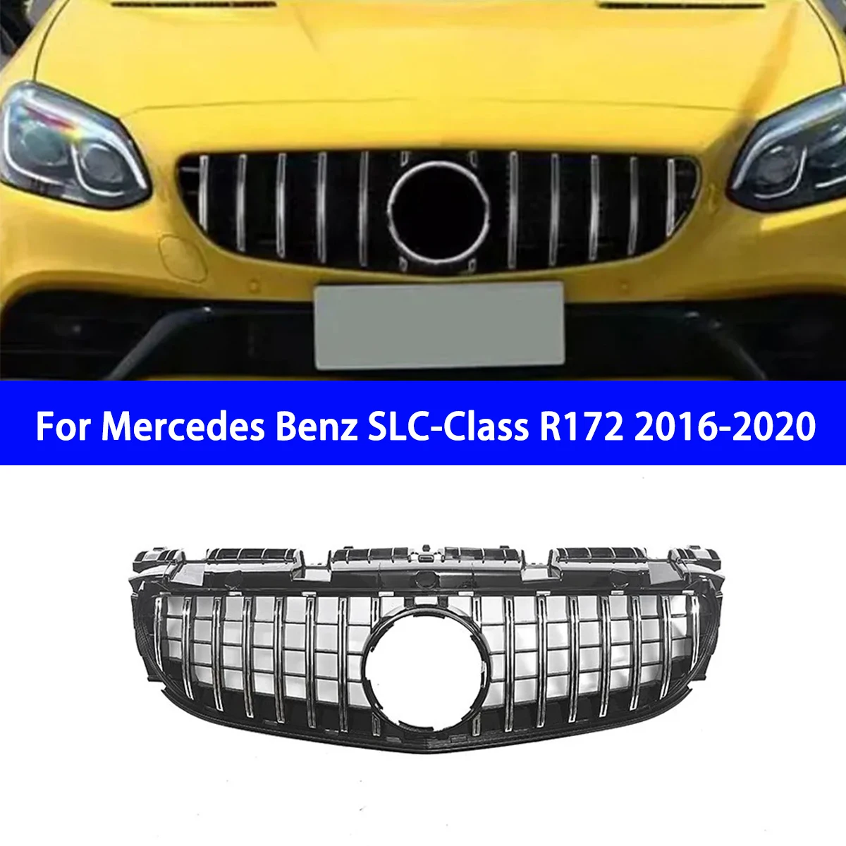 Suitable for Mercedes Benz SLC Level SLC260 SLC300 R172 2016-2020GT Style Front Grille Bumper Grille Automotive Parts
Suitable for Mercedes Benz SLC Level SLC260 SLC300 R172 2016-2020GT Style Front Grille Bumper Grille Automotive Parts