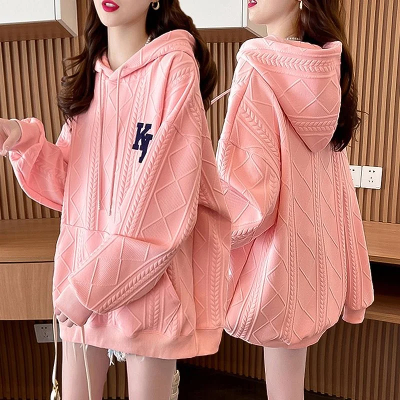 Korean Version Of Leisure Sweet age Reduction Loose Thin Hooded Hoodie Women2024 Spring Autumn New All-match Medium Long Clothes
Korean Version Of Leisure Sweet age Reduction Loose Thin Hooded Hoodie Women2024 Spring Autumn New All-match Medium Long Clothes