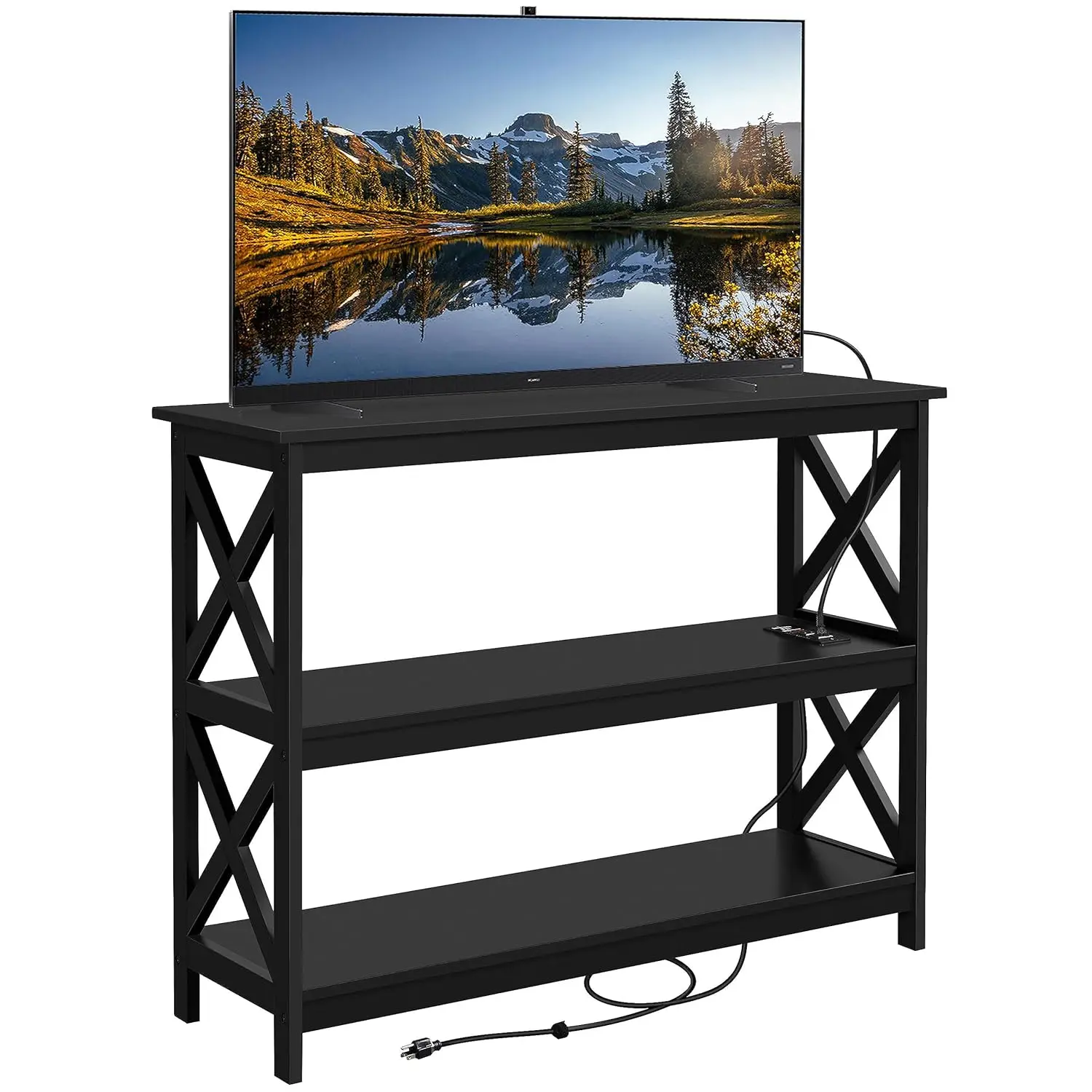 TV Stand with Power Outlet, Entertainment Center for TV up to 45 inch, Wood Open Storage Shelf, Media Console Table, Customized
TV Stand with Power Outlet, Entertainment Center for TV up to 45 inch, Wood Open Storage Shelf, Media Console Table, Customized
